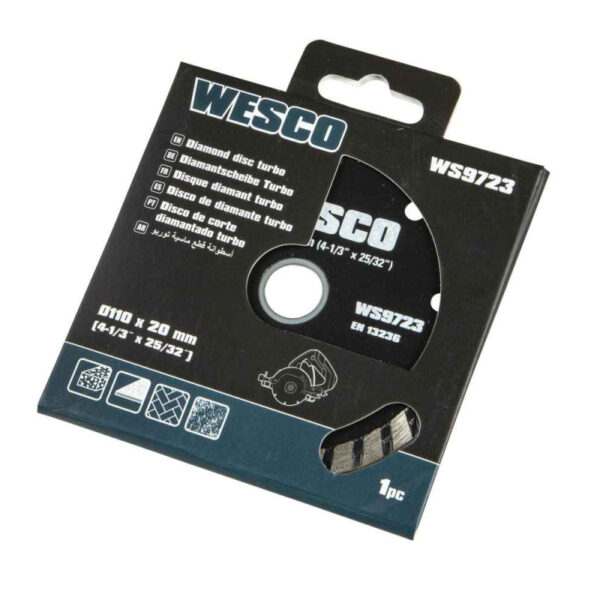 Disco corte diamantado 110mmx20mm WESCO